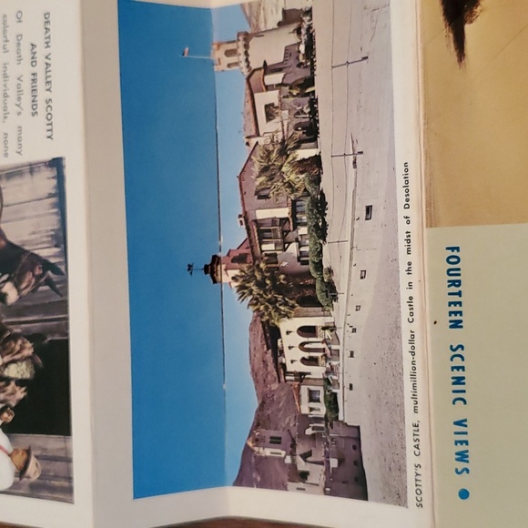 Vintage (Unused)Death Valley National Monument -14 Scenic Views Foldout Booklet - Picture 8 of 10
